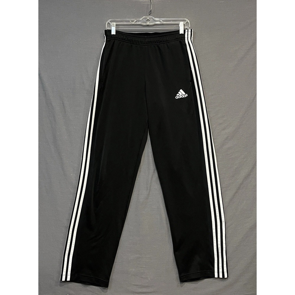 Adidas Track Pants Men's Medium Black  Performance Joggers Climate